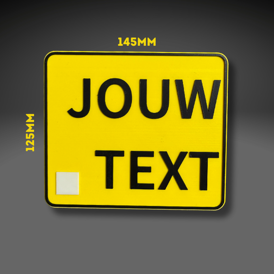 Aangepast Kenteken plaat (Brommer) - decoratie