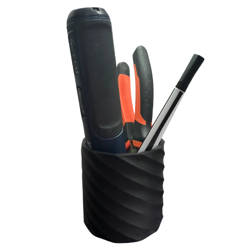Spiral pen holder